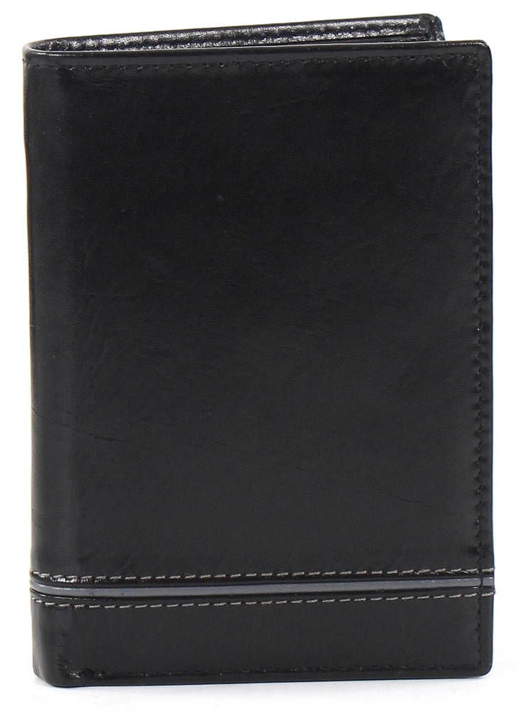 Nabo Leather Wallet NK296, Black - Wallets - 125153 - 1