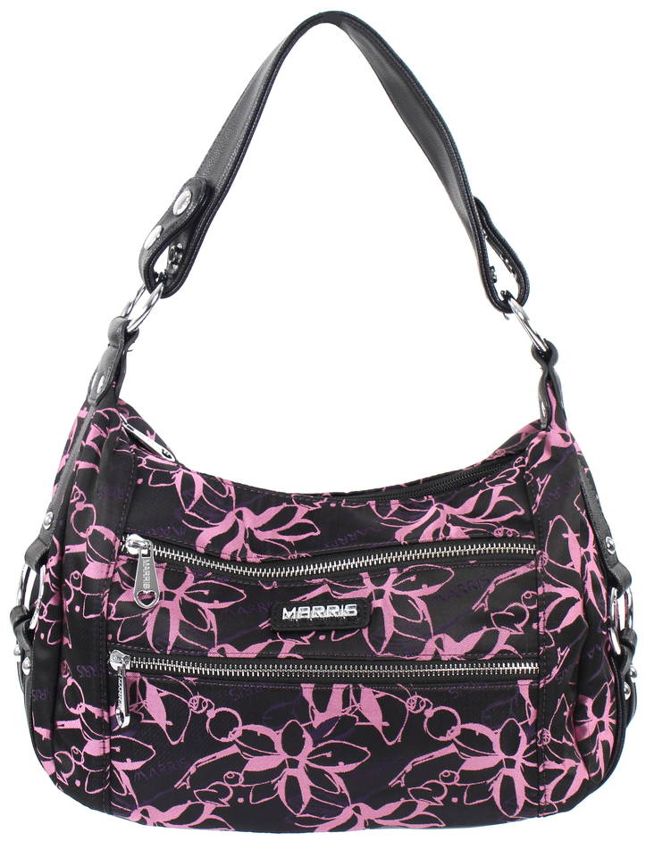 Nabo Bag Marris NK2014, Black/Purple - Handbags - 130933 - 1
