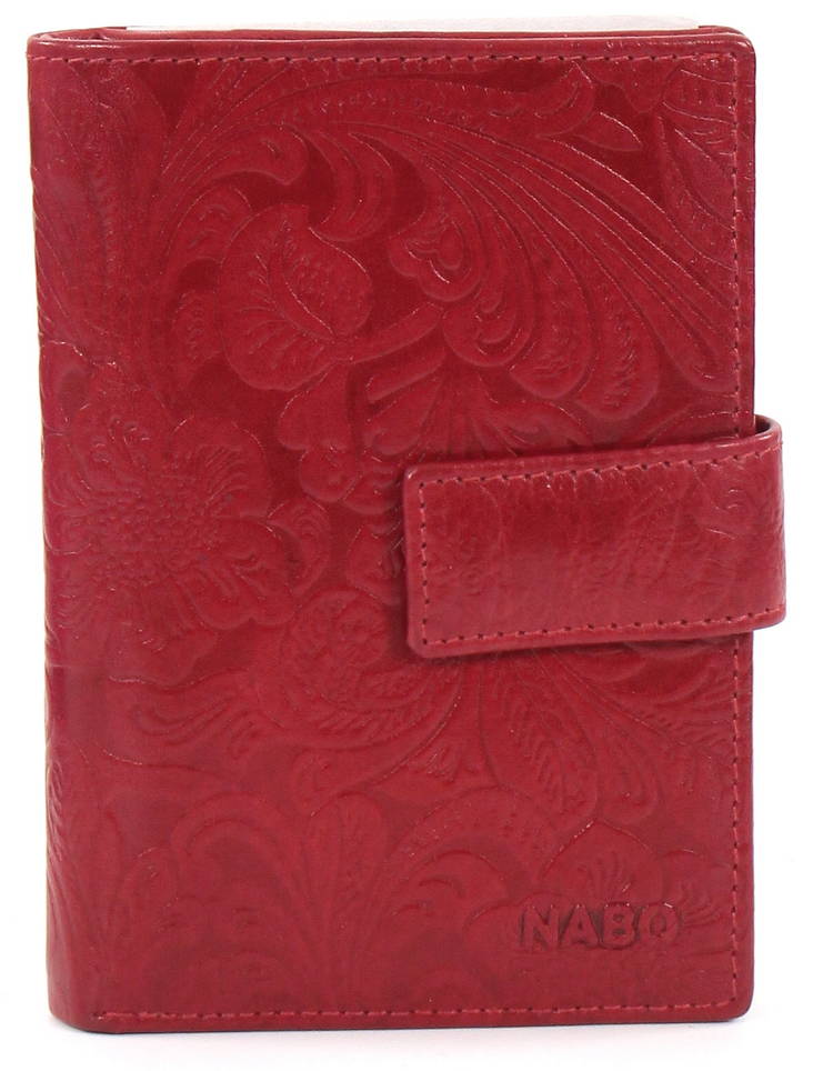 Nabo Leather Wallet NK292, Red - Wallets - 130663 - 1