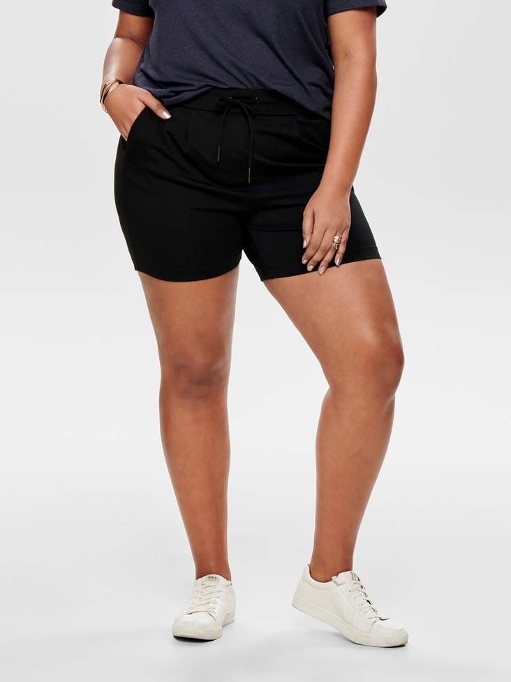 Only Carmakoma Shorts Goldtrash, Black - Women's shorts and capris - 123463 - 1