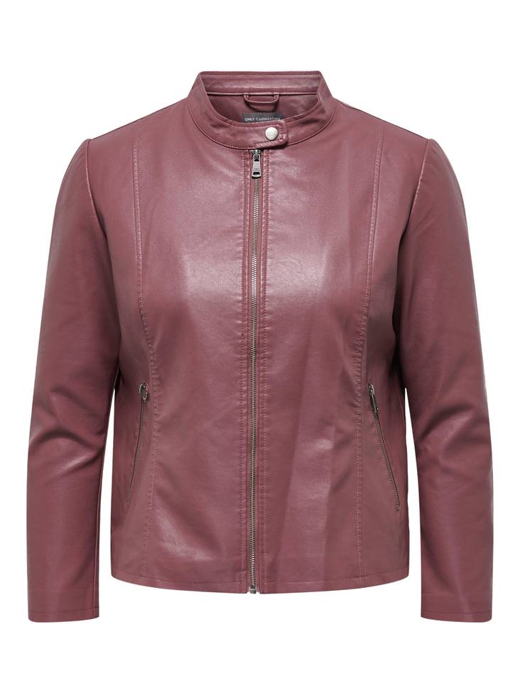 Only Carmakoma Jacket NewMelisa rosebrown - Women's leather- and pu-jackets - 134113 - 1