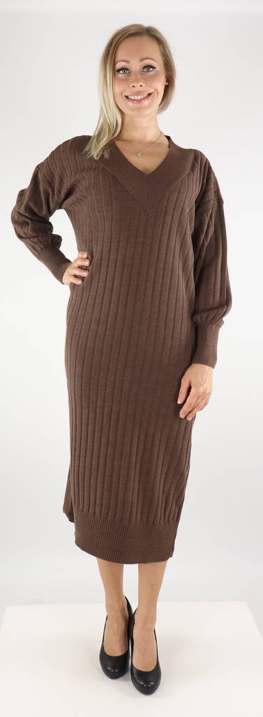 Only Knitted Dress new midi chestnut - Dresses and tunics - 131413 - 1