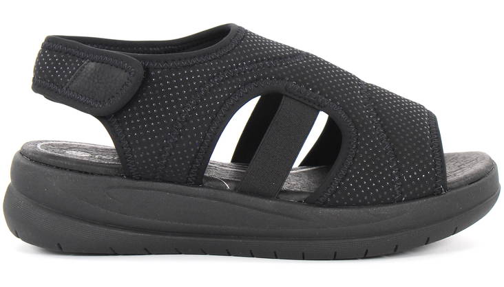 Rieker Sandals D4256-02, Black - Rieker women`s sandals - 123423 - 1