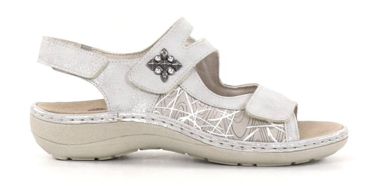 Rieker Remonte Sandals D7647-40 silver - Rieker women`s sandals - 135523 - 1