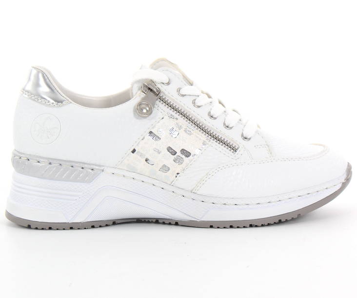 Rieker Wedge Sneakers N4322-80, White - Women's sneakers - 130563 - 1
