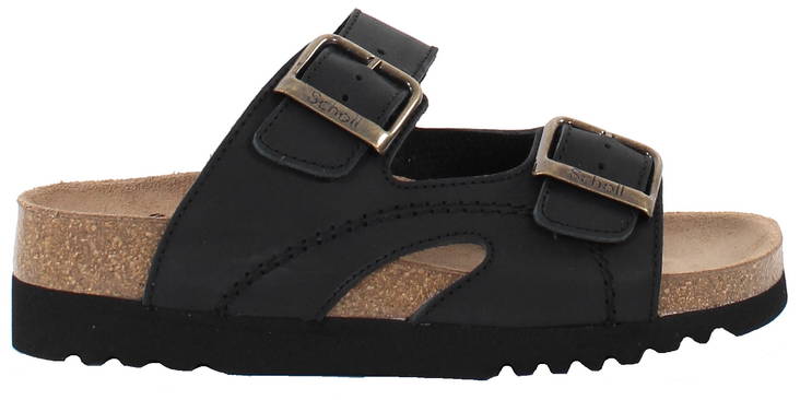 Scholl Mules Moldava Wedge ad black - Women's work shoes - 120393 - 1