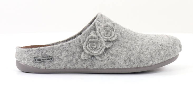 Shepherd Slippers Liselott grey - Women's slippers - 132663 - 1