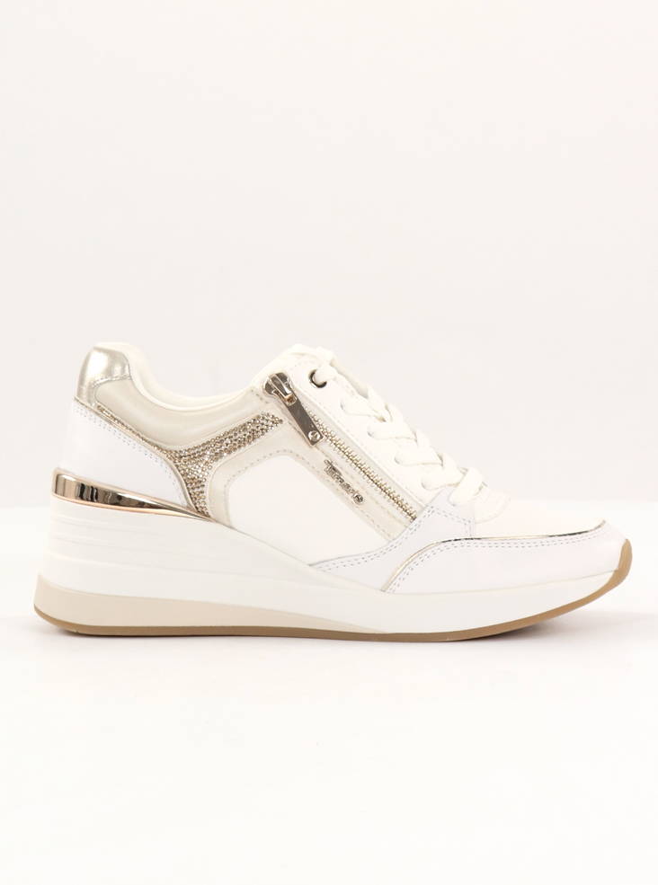 Tamaris Sneakers 23703-41 white/gold - Women's sneakers - 135163 - 1
