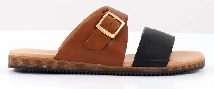 Ten Points Sandals 60271 Tindra Black/Cognak - Women's mules - 130483 - 1