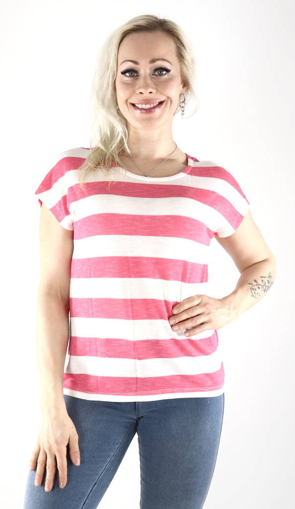 Vero Moda T-Shirt wide stripe honeysuckle - Women's T-shirts - 128563 - 1