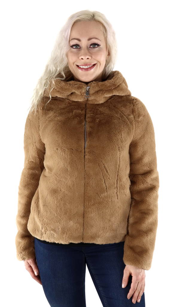 Vero Moda Jacket hoody short, Brown - Women's light jackets - 127683 - 1