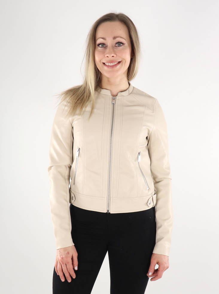 Women's jacket Vero Moda oatmeal - Women's leather- and pu-jackets - 135473 - 1