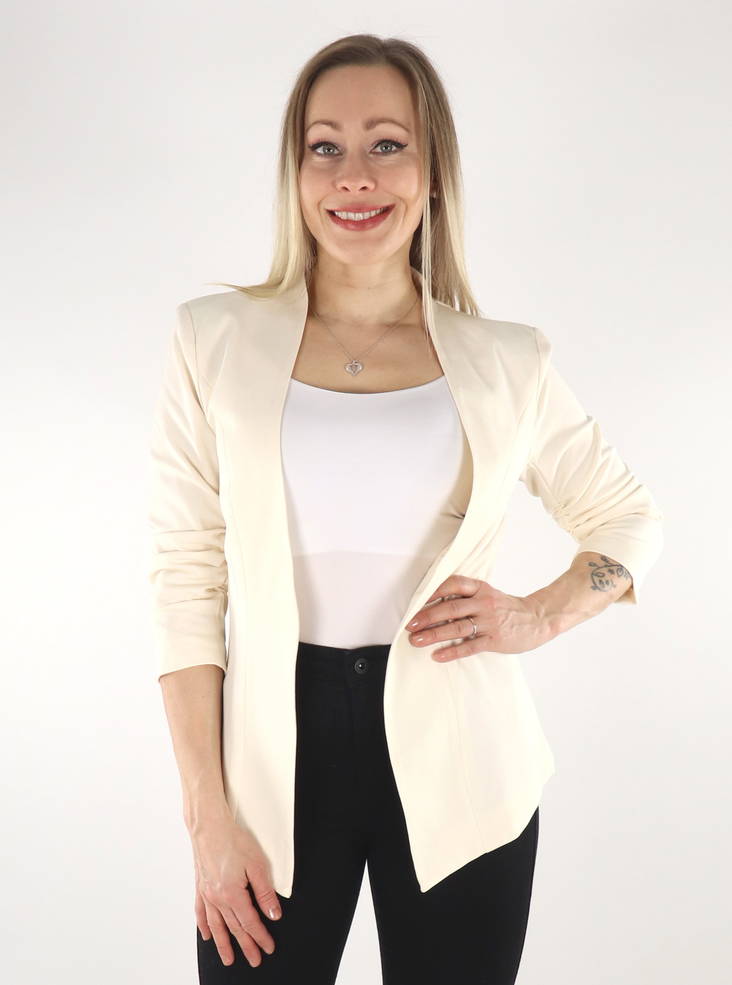 Vila Blazer Her new 3/4 birch - Women's jackets and blazers - 135023 - 1