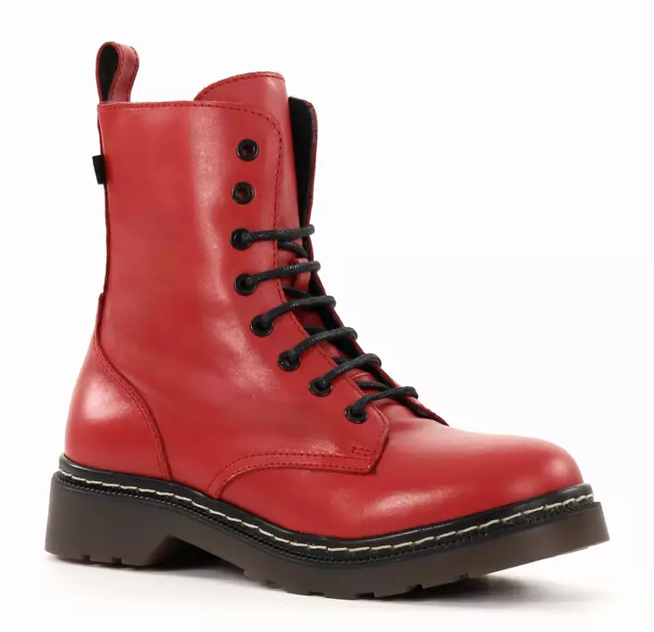 Musse&Cloud women's leather ankle boots 2713627/B-R Efany red - Women's ankle boots - 136743 - 1