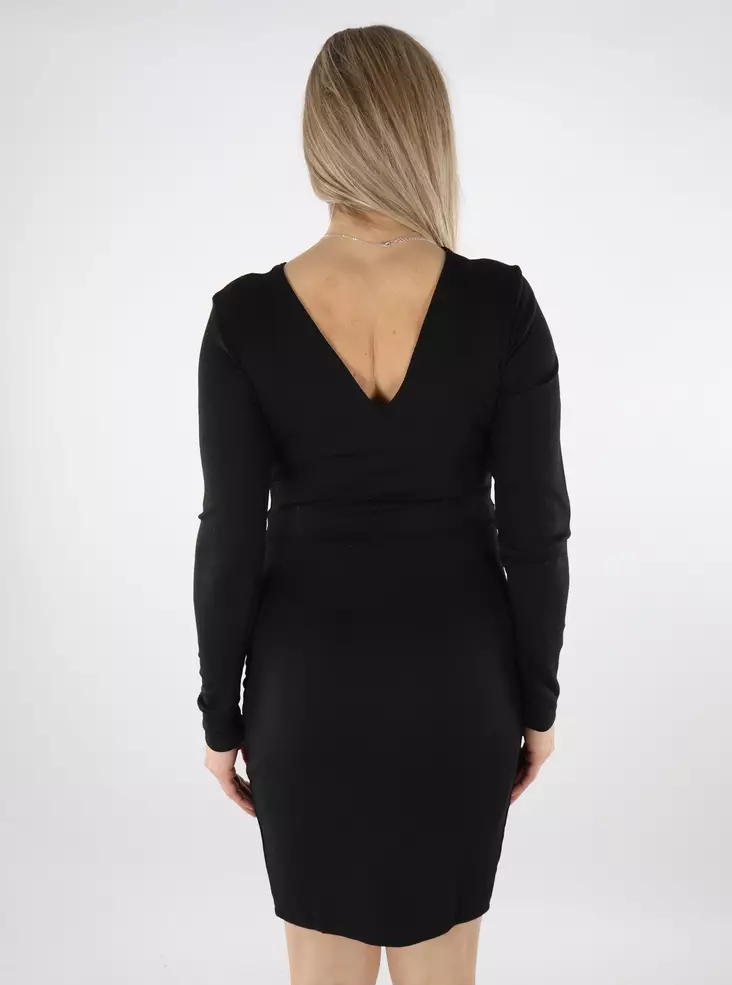 Only glitter dress Queen Twist black/oda - Stilettoshop.eu webstore