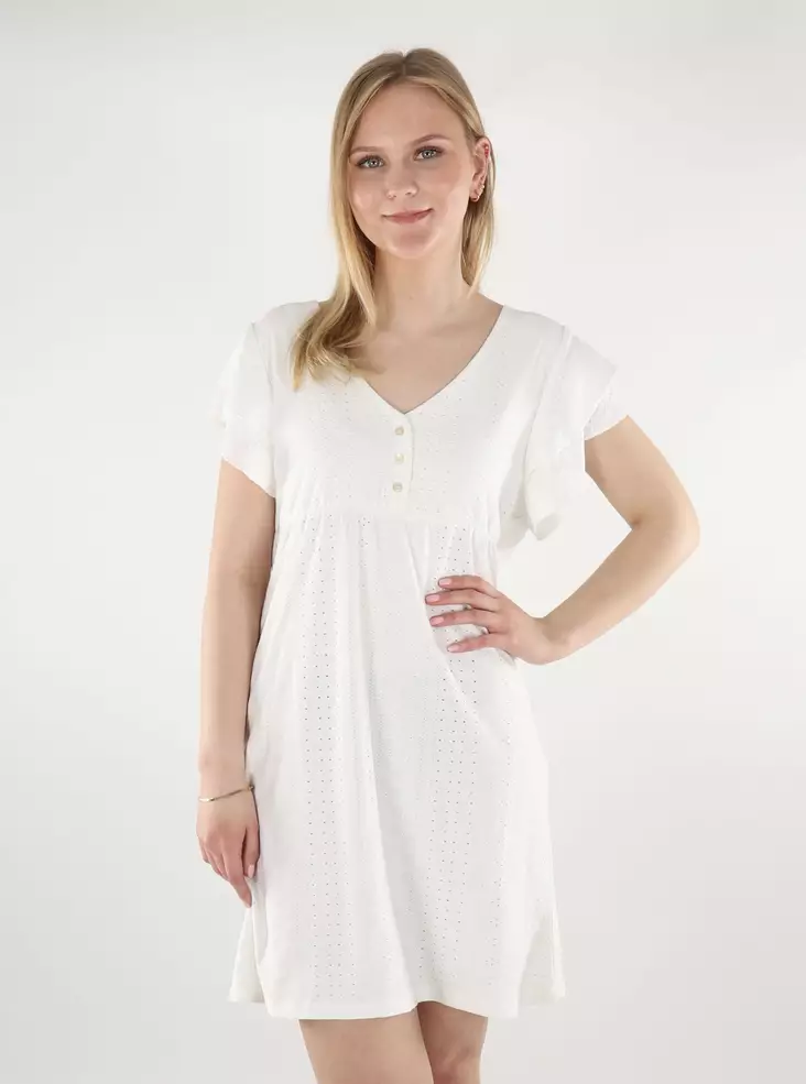 JDY dress V-Neck cloud dancer/flora - Dresses and tunics - 138453 - 1