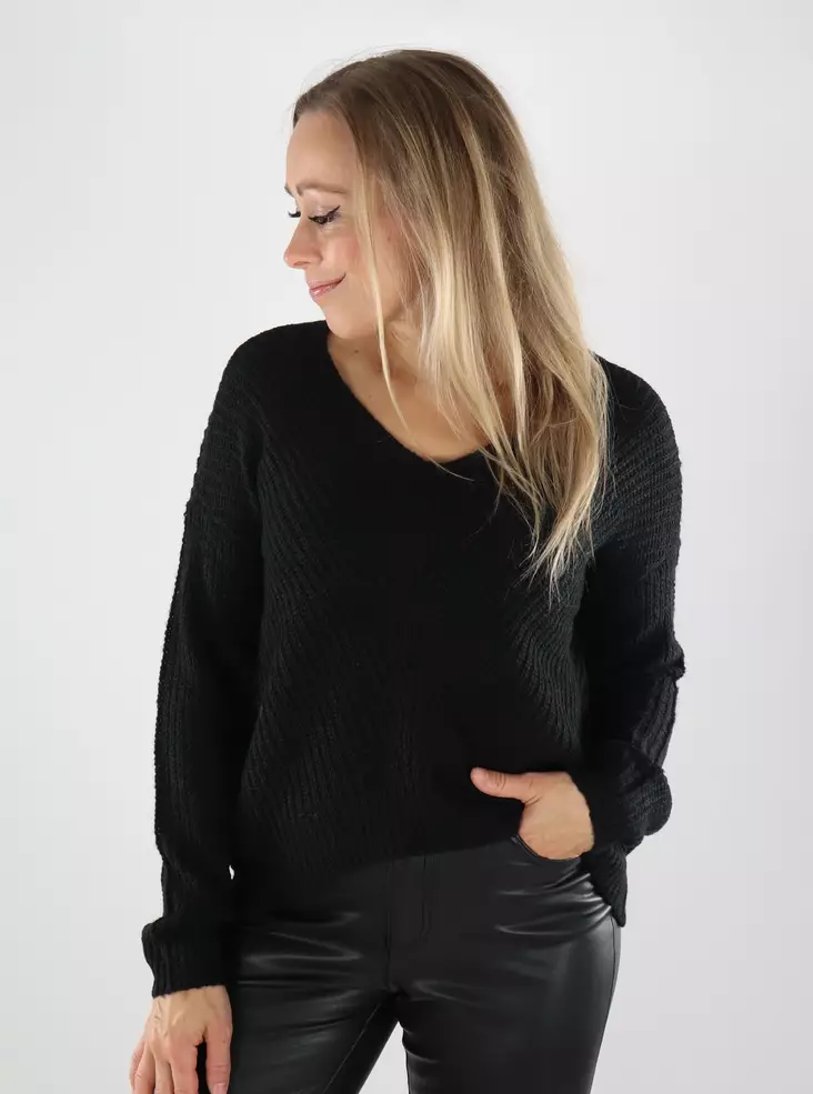 JDY women's sweater JDYNEW Pullover black - Women's knitwear - 139073 - 1
