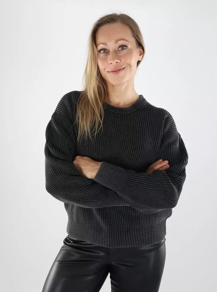 JJXX women's sweater Twist Wash black - Women's knitwear - 139103 - 1