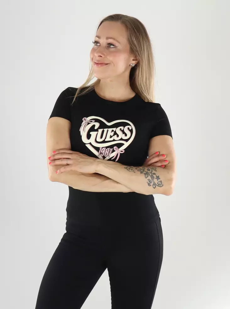 Guess T-shirt V6YI09 K4276 JBLK black - Women's T-shirts - 141363 - 1
