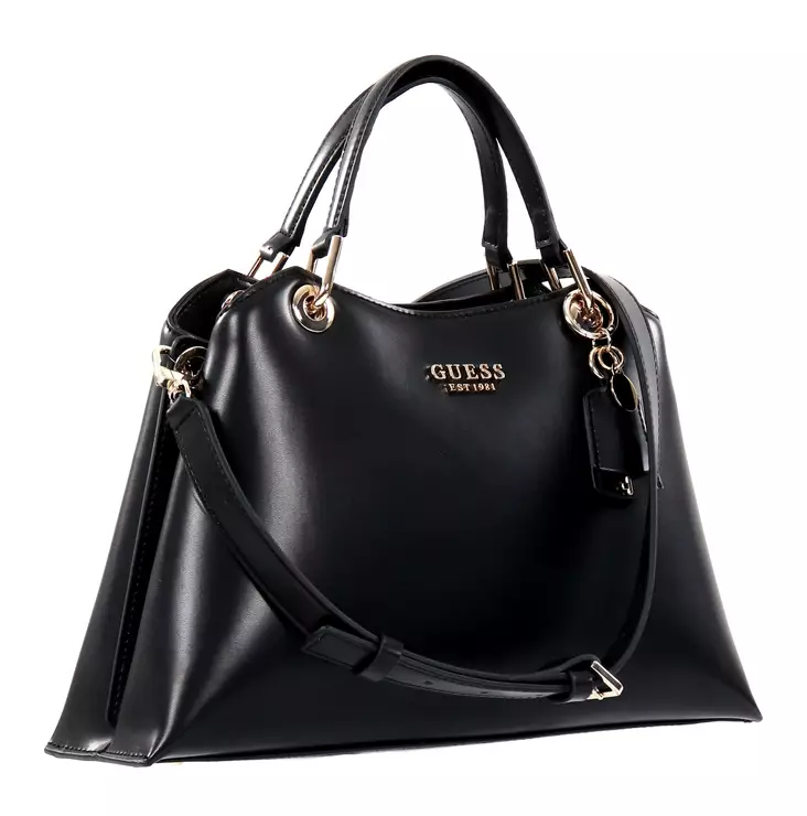 Guess shoulder bag with carrying handles Eco Evaine black - Handbags - 137673 - 2