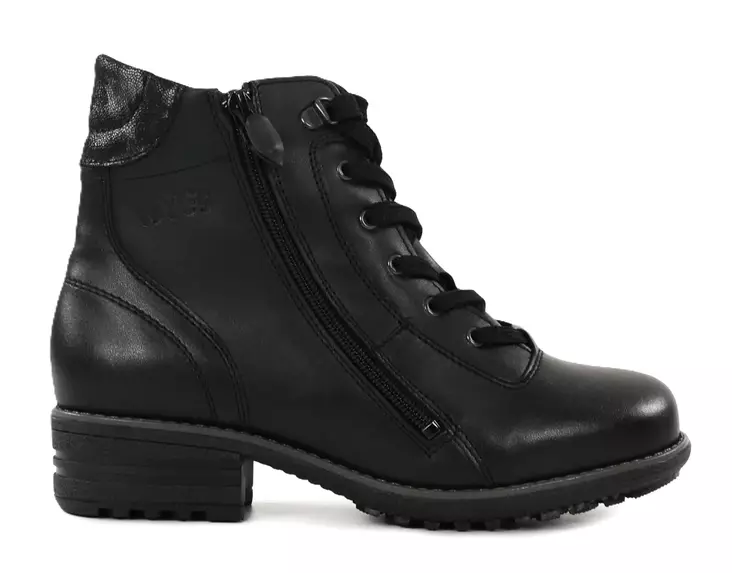 Ilves women's ankle boots 2384 black nappa/print - Women's ankle boots - 139803 - 1