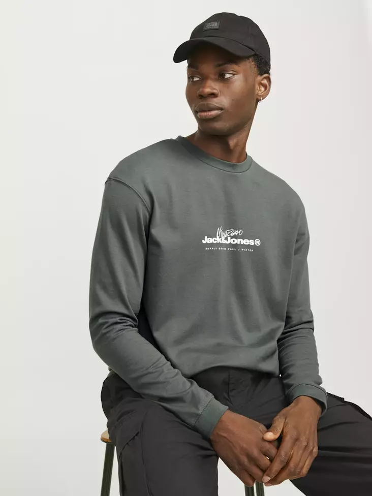Jack&Jones men's long sleeve shirt Branding Tee - Men's long sleeved shirts - 137593 - 1