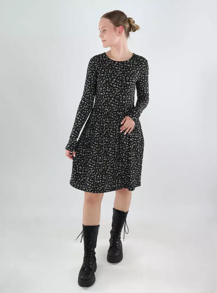 JDY stretch dress black/ditzy flow - Dresses and tunics - 140093 - 1