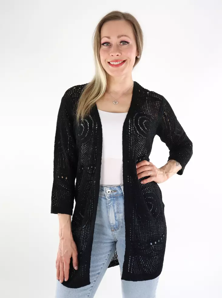 JDY women's cardigan kimono 3/4 black webstore