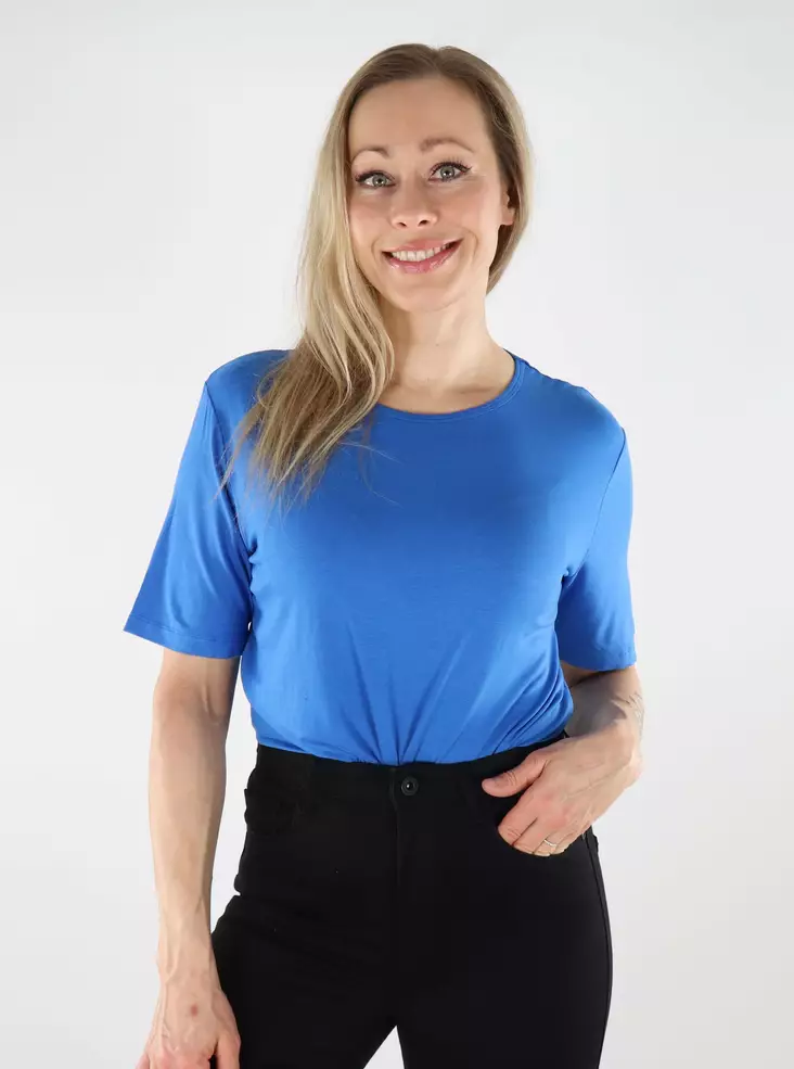 JDY women's t-shirt O-Neck strong blue - Women's T-shirts - 138653 - 1