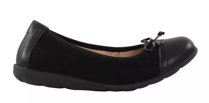 Natura genuine leather ballerinas Badia black - Ballerinas - 138353 - 1