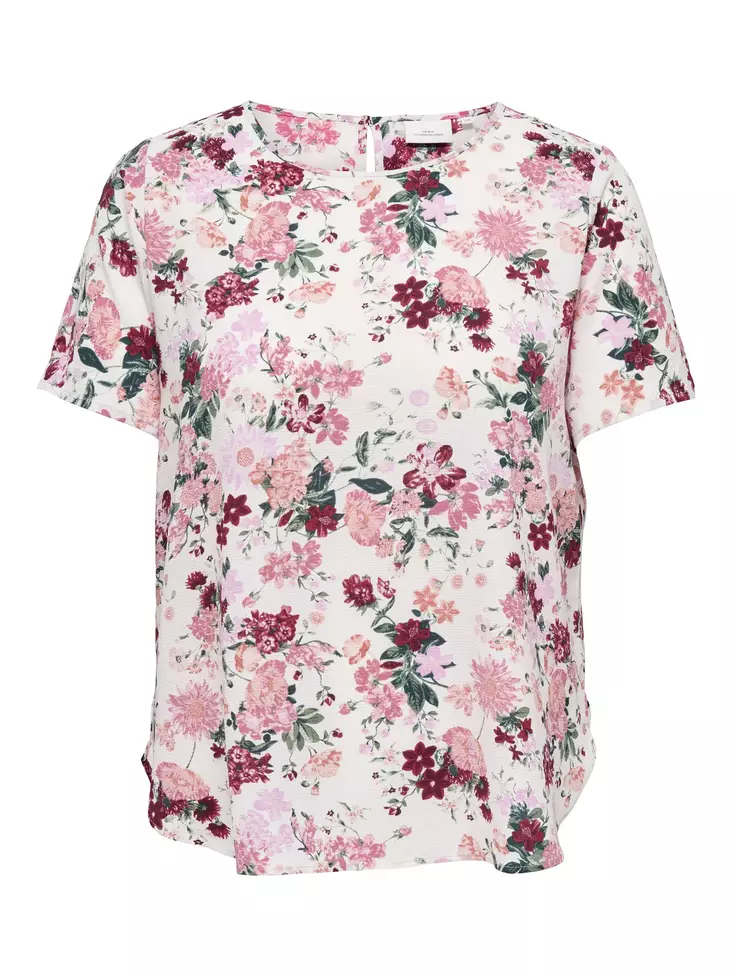 Only Carmakoma plus size t-shirt cloud dancer/small summer - Women's T-shirts - 138043 - 1