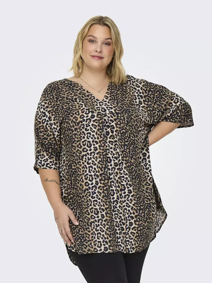 Only Carmakoma plus size tunic Nova Tunic Dress timber wolf - Dresses and tunics - 137933 - 1