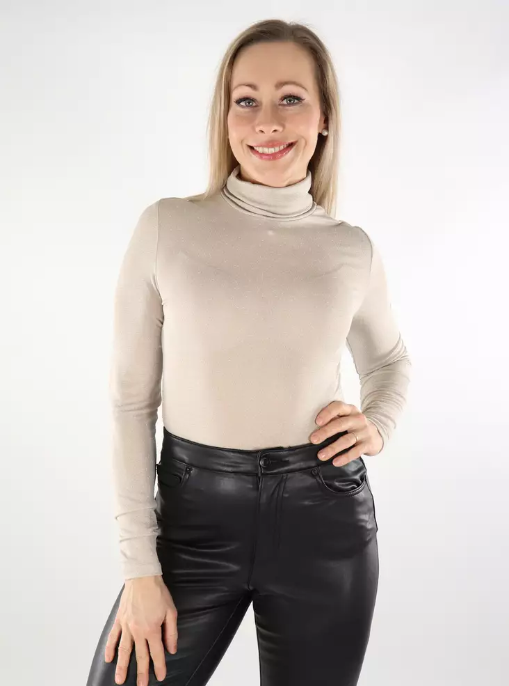 Only glitter shirt Rollneck pumice stone - Women's long sleeved shirts - 137533 - 1