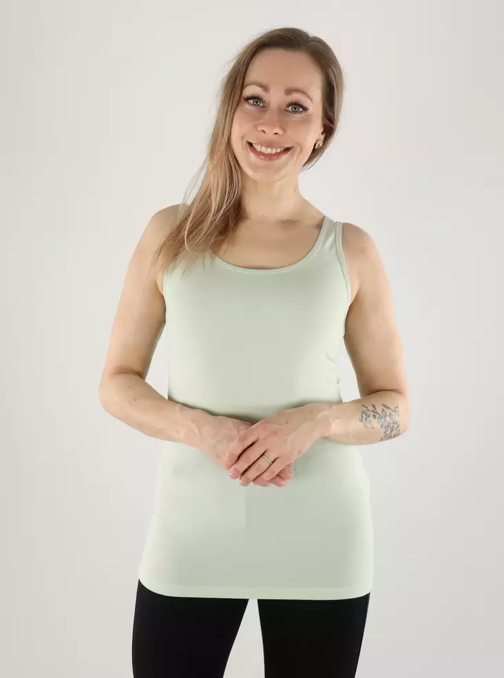 Only top ONLLIVE love tank green lily - Women's tank tops - 140813 - 3