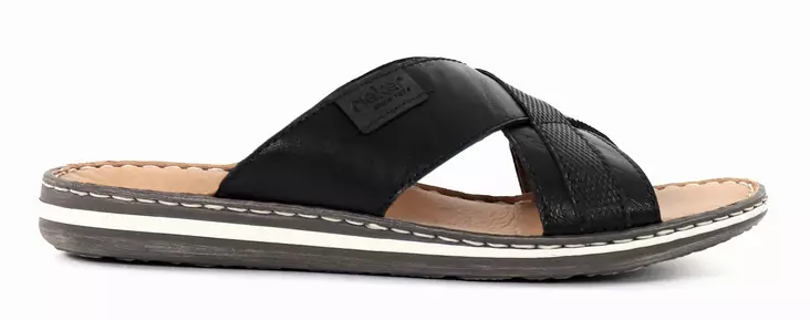 Rieker men's mules 21082-00 black - Men's sandals - 138203 - 1