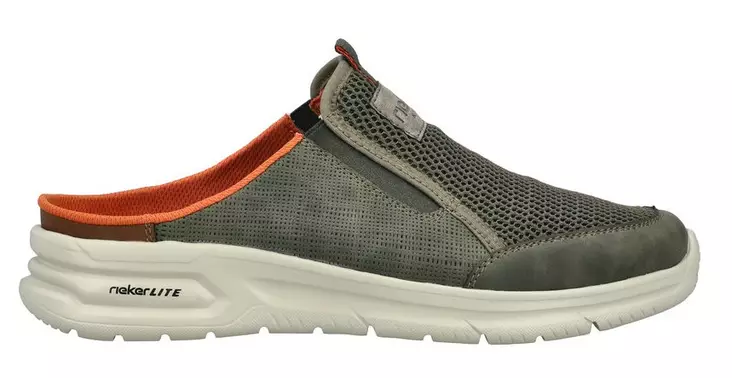 Rieker Mules B7390-54 green - Men's sandals - 140593 - 1