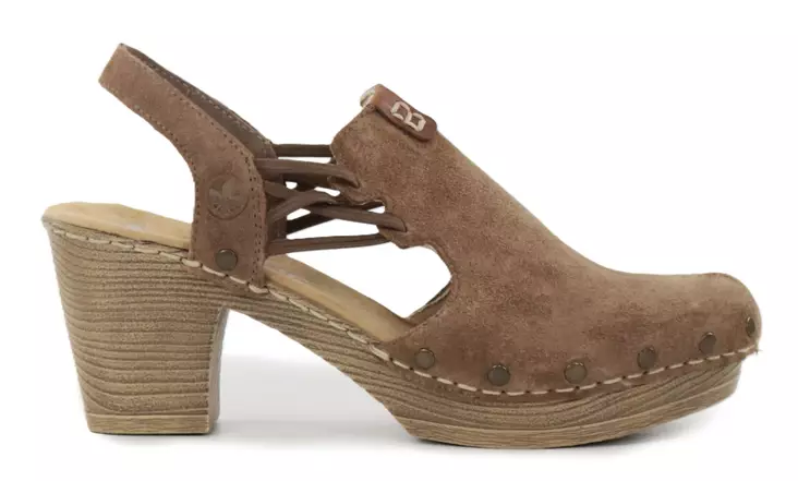 Rieker women's suede sandals 66775-24 brown - Rieker women`s sandals - 140423 - 1