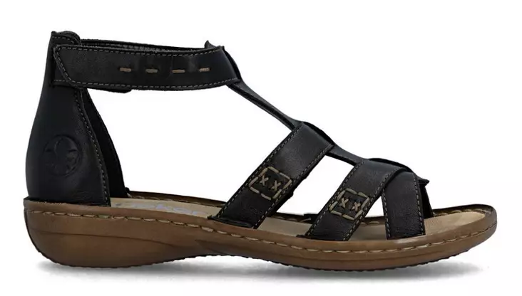 Rieker women's sandals 60860-01 black - Rieker women`s sandals - 140803 - 1
