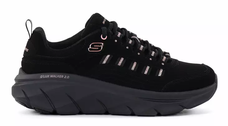 Skechers women's sneakers 150106/BKRG D'LUX WALKER 2.0 - GOLDEN STEP black/rose gold - Skechers women`s sneakers - 137403 - 1