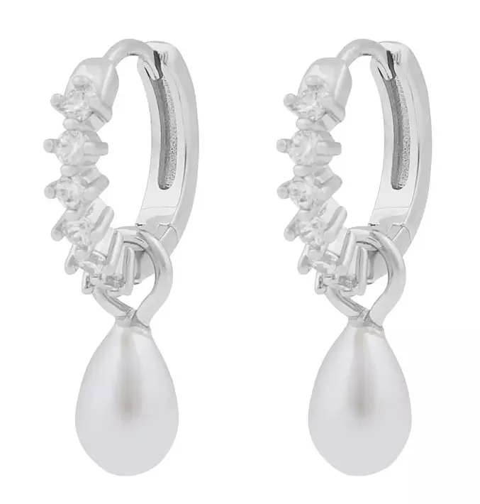 Snö of Sweden Earrings Lucy ring s/w - Earrings - 137853 - 1