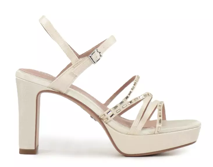 Tamaris party sandals 28307-46 229 pearl - Tamaris women`s sandals - 140363 - 1