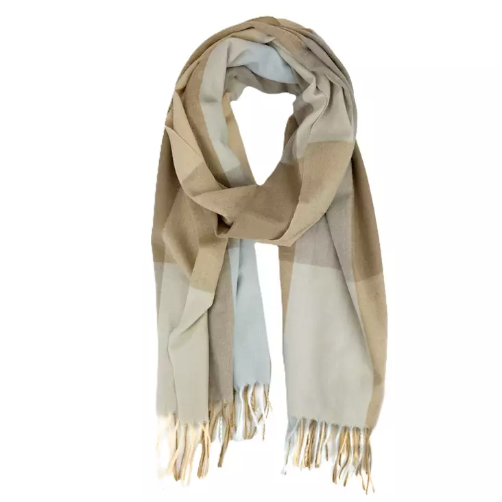 Veniz Scarf 62872 beige/light blue - Women's scarfs - 137733 - 1