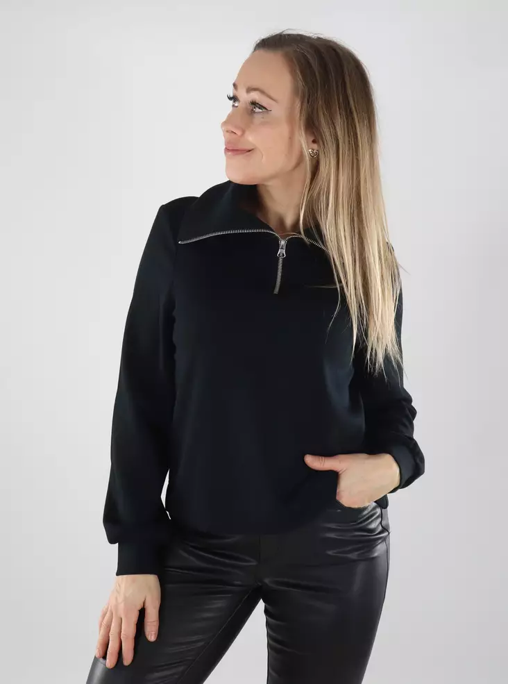 Vero Moda women's sweater Half Zip black - Women's long sleeved shirts - 139983 - 1