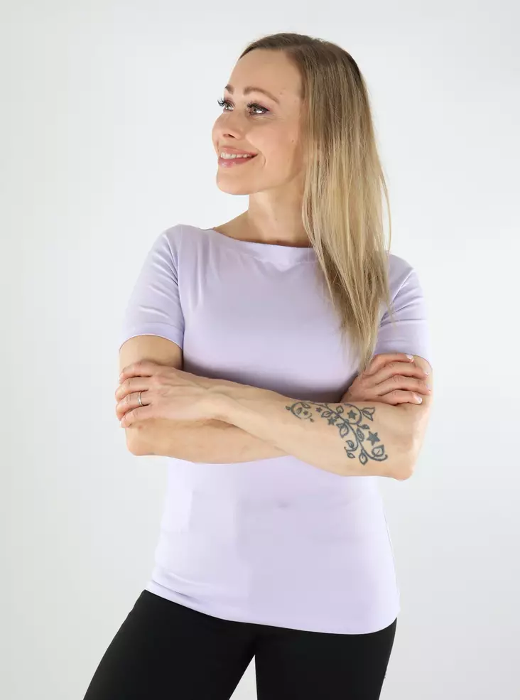 Vero Moda women's t-shirt VMPANDA Modal purple heather - Women's T-shirts - 138363 - 1
