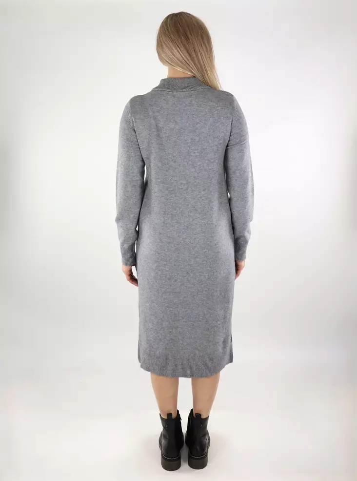 black knit dresses short sleeve Short Sleeve Knit Dress, Black main image 1