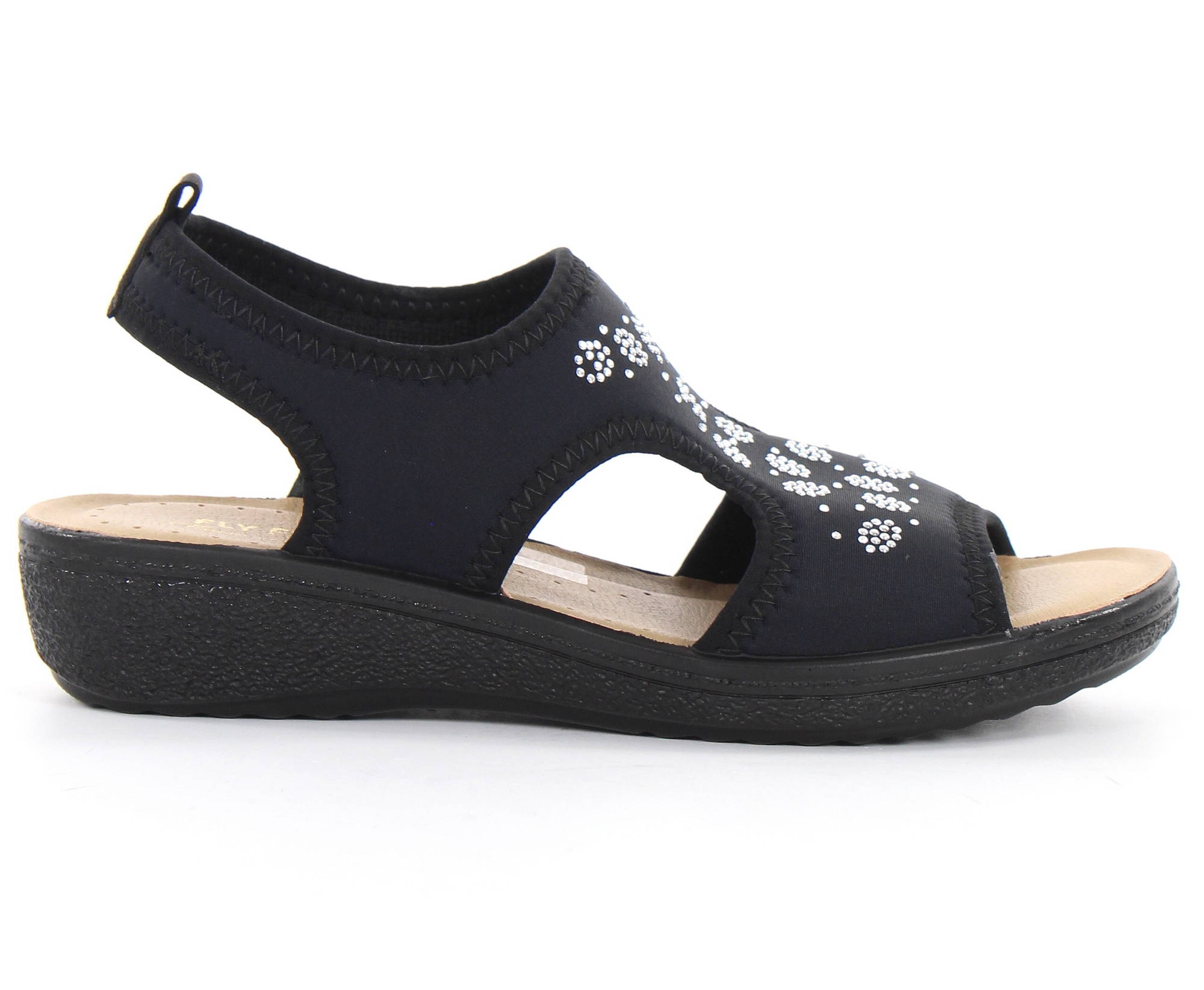 Fly Flot Sandals 5546, Black webstore