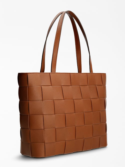 guess leather tote
