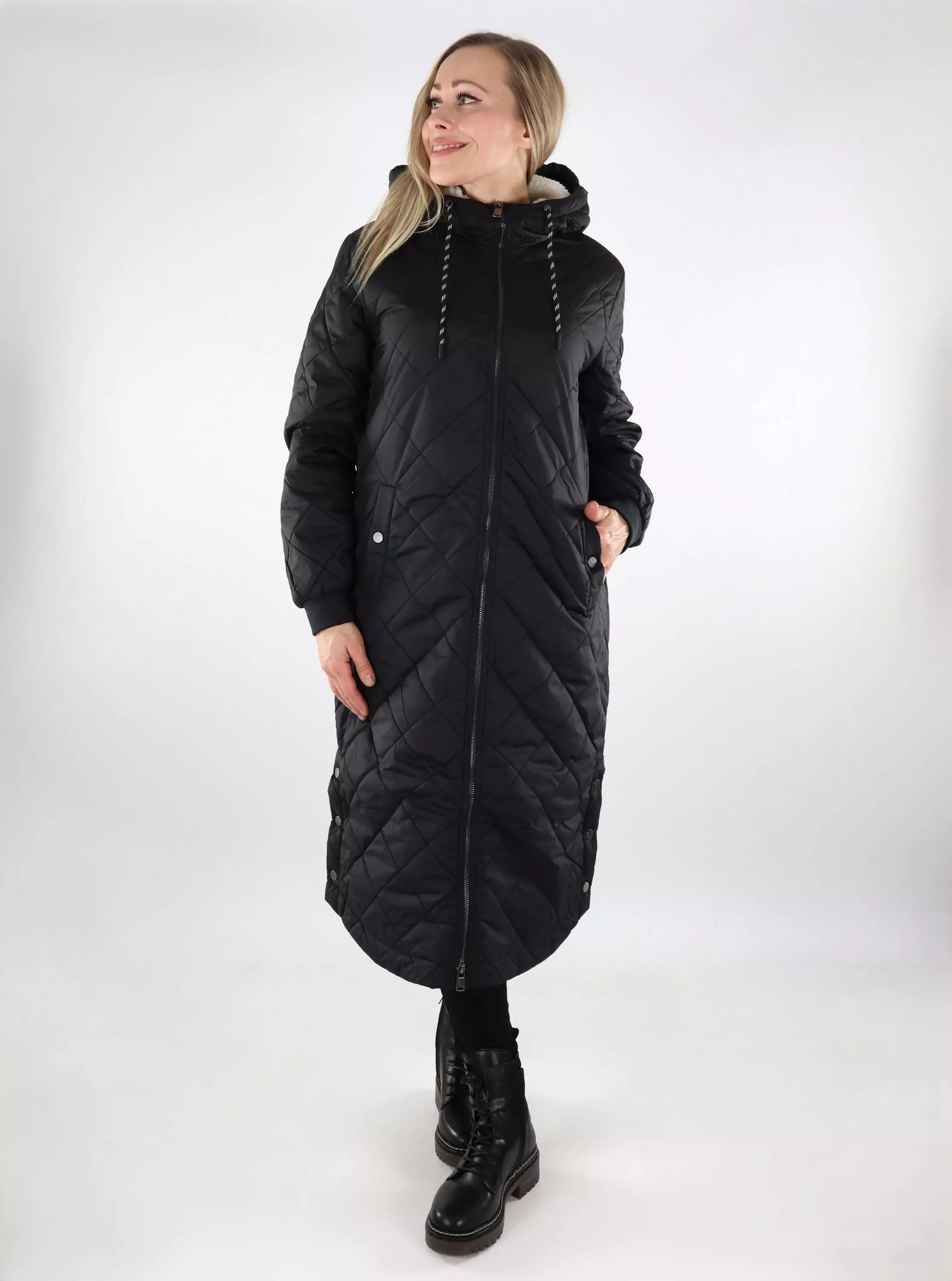 Only women's lightweight quilted coat New Sandy Quilt black