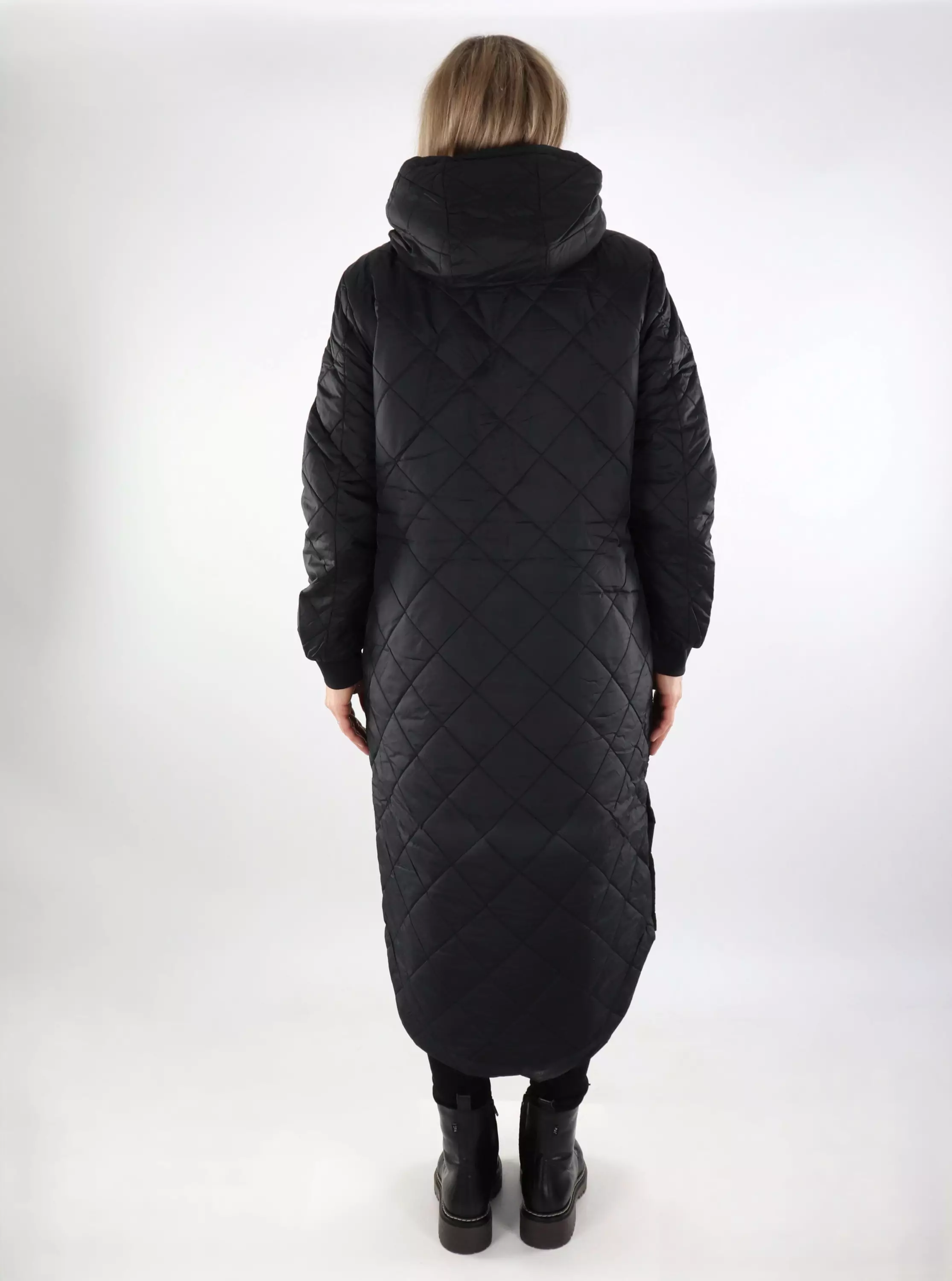 【MODERNIF】Sandy snap quilted jacket Only women's lightweight quilted coat New Sandy Quilt black