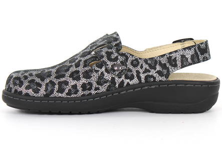 Belvida Work Shoes 30524, Black/leopard - Women's work shoes - 126014 - 2